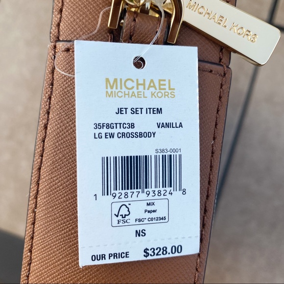 NWT Michael Kors Jet Set Crossbody - Picture 5 of 5